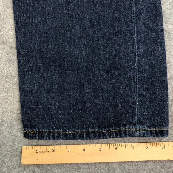 Levis 569 Mens Jeans 36x30 (fits 37x28) Blue Loose Straight Relaxed Dark Wash - Picture 12 of 15